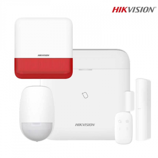 Kit alarme anti-intrusion sans fils Hickvision AX PRO 64 zones , LAN , WIFI , 2G