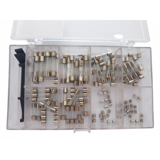 Kit de fusibles assortis pour tube en verre à soufflage rapide 80 pcs avec outil