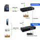 Amplificateur de Signal KVM 4k 120M HDMI Extender sur RJ45 câble Ethernet Audio vidéo Amplificateur de Signal KVM 4k 120M HDMI Extender sur RJ45 câble Ethernet Audio vidéo