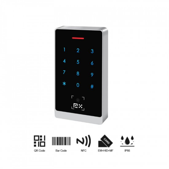 Clavier de contrôle d'accès avec Scanner de code à barres QR Wiegand RS485 secukey QR8 Clavier de contrôle d'accès avec Scanner de code à barres QR Wiegand RS485 secukey QR8