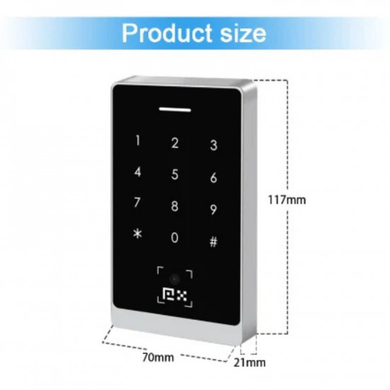 Clavier de contrôle d'accès avec Scanner de code à barres QR Wiegand RS485 secukey QR8 Clavier de contrôle d'accès avec Scanner de code à barres QR Wiegand RS485 secukey QR8