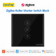 Connected and intelligent black zigbee touch switch for curtains and electric shutters loratap zigbee Connected and intelligent black zigbee touch switch for curtains and electric shutters loratap zigbee
