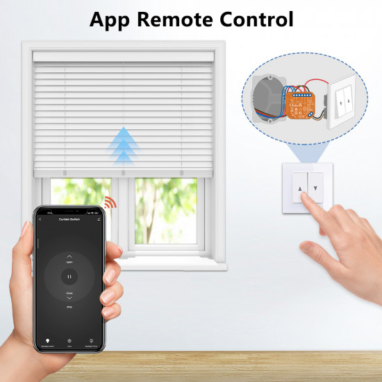 Module commutateur de volet roulant ZigBee tuya loratap 2ème génération ( avec pourcentage ) 