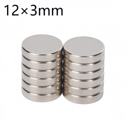 Disque magnétique puissant rond en néodyme 12x3 MM Disque magnétique puissant rond en néodyme 12x3 MM