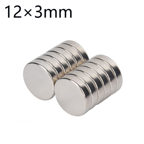 Disque magnétique puissant rond en néodyme 12x3 MM