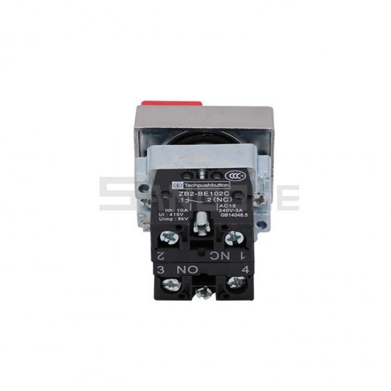 Push Button Switch Rectangle XB2-BL8425 Press Reset 1NO1NC Power Supply Start Opening 22MM Red-green Double Bond Switches Push Button Switch Rectangle XB2-BL8425 Press Reset 1NO1NC Power Supply Start Opening 22MM Red-green Double Bond Switches