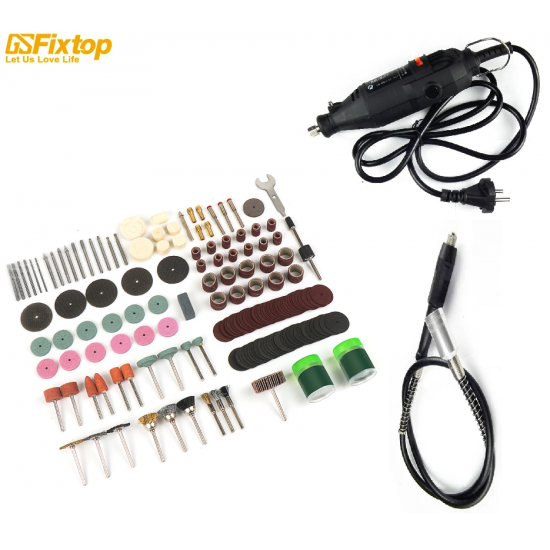 Mini  Meuleuse électrique Dremel avec Kit outil rotatif 189Pcs 200W GSFixtop 50815