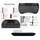 Mini Wireless Remote 2,4GHz Keyboard with Touchpad Mouse for Android TV Box Colourful LED Backlight Rechargable Li-ion Battery Mini Wireless Remote 2,4GHz Keyboard with Touchpad Mouse for Android TV Box Colourful LED Backlight Rechargable Li-ion Battery