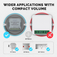 Module Variateur d'Éclairage Dimmer  Zigbee 3.0 – 1 Canal – 150W – Tuya MOES ZM-105-M
