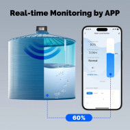 Détecteur de niveau d'eau MOES Tuya WiFi, moniteur de réservoir intelligent à ultrasons MOES WSS-LM01