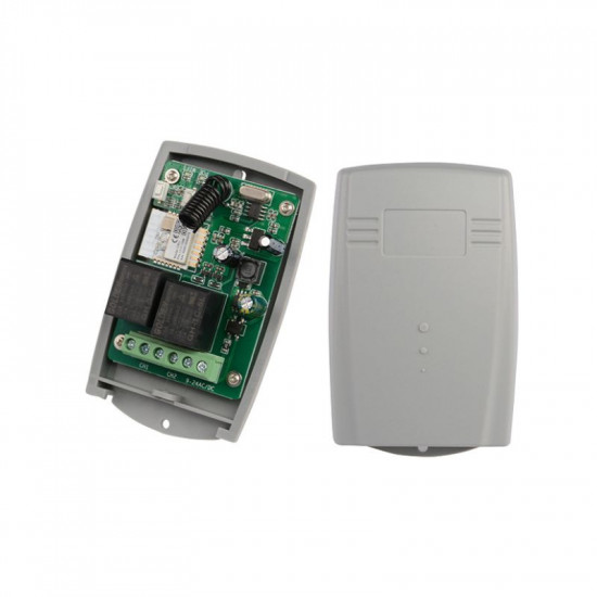 Module de contrôle rideau garage WiFi Tuya + RF 433 MHz Vauxtec YET402WTR – 2 sorties relais