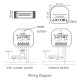 Récepteur Tuya Zigbee pour volet et store électrique avec connection RF pour télécommande Moes MS-108ZR