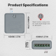 Module recepteur  Interrupteur Intelligent Zigbee – 2 Canaux 10A – Tuya MOES ZM4LT2