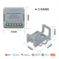 Module recepteur  Interrupteur Intelligent Zigbee – 2 Canaux 10A – Tuya MOES ZM4LT2