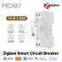  Disjoncteur Intelligent Zigbee 63A – Protection Réglable, Compteur d'Énergie et Commande à Distance Tuya MOES ZCB-A5-63A