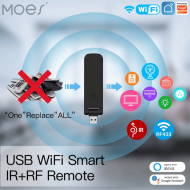 Télécommande universelle forme USB smart IR FR wifi tuya Moes WR-FL-IRF-U-MS
