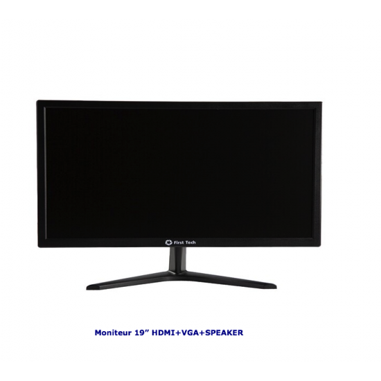 Ecran Moniteur 19" VGA+HDMI+SPEAKER FT