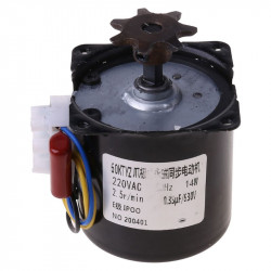 Eggs Turner Motor Incubator Engine Reversible Geared Components 2.5r/min D0AC 220V AC