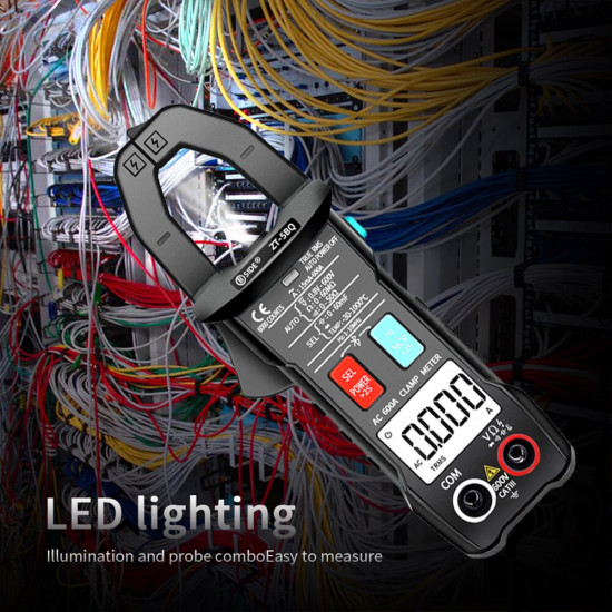 Digital Clamp meter BSIDE ZT-5BQ Wireless Technology Smart multimeter True RMS Voltmeter Ammeter Auto Rang Capacitor NCV Tester Digital Clamp meter BSIDE ZT-5BQ Wireless Technology Smart multimeter True RMS Voltmeter Ammeter Auto Rang Capacitor NCV Tester