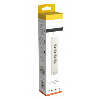 Multiprise Electrique 4000W avec 10 Prises et 4 Ports USB (2.4A), 2M Multiprise Electrique 4000W avec 10 Prises et 4 Ports USB (2.4A), 2M