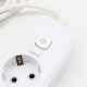 Rallonge pour 4 prises + 2 USB, Type-c, 2 m, Q603, Blanc Rallonge pour 4 prises + 2 USB, Type-c, 2 m, Q603, Blanc