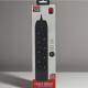Rallonge pour 4 prises + 2 USB, Type-c, 2 m, Q603, Noir Rallonge pour 4 prises + 2 USB, Type-c, 2 m, Q603, Noir