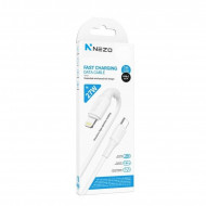 Câble USB-C vers Lightning Nezo N-C100 PD PD27W - Résistant à la flexion (Blanc)