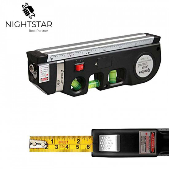 Niveau Laser Horizon mesure verticale 8FT aligneur Standard et règles métriques