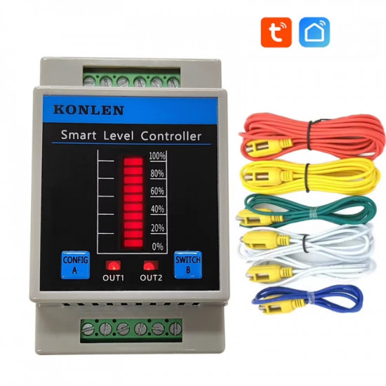 Module contrôle niveau d'eau à distance intélligent wifi tuya  avec afficheur locale KL-W1WL