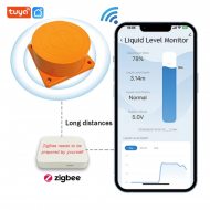 capteur de niveau de liquide ultrasonique intelligent pour réservoir Zigbee tuya 