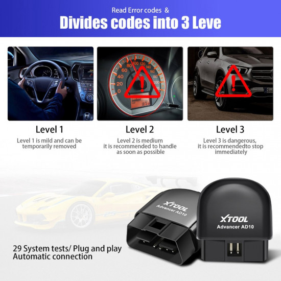 XTOOL AD10 OBD2 Diagnostic Scanner 4.2 Bluetooth ELM327 Mini Engine Code Reader System Scanner Automotivo Tools for Car Vehicle XTOOL AD10 OBD2 Diagnostic Scanner 4.2 Bluetooth ELM327 Mini Engine Code Reader System Scanner Automotivo Tools for Car Vehicle