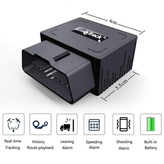 Mini localisateur GPS OBD 16 broches avec plateforme de suivi gratuit Mini localisateur GPS OBD 16 broches avec plateforme de suivi gratuit