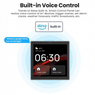Smart Control Panel 4C – Écran tactile 4" Tuya Smart Life avec Alexa, passerelle Zigbee 3.0, Bluetooth Mesh et télécommande IR