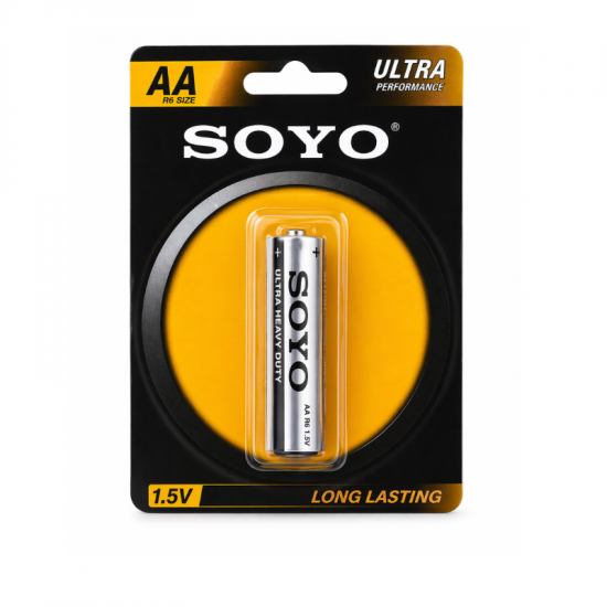 Pile sèche au zinc carbone Soyo AA R6