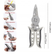 Pince professionnelle multifonction 26-en-1 – Dénudage, sertissage et coupe-câble