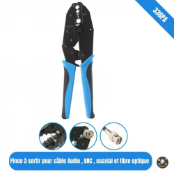 Pince à sertir pour câble Audio , BNC , coaxial et fibre optique à 5 trous hexagonale 336PA Pince à sertir pour câble Audio , BNC , coaxial et fibre optique à 5 trous hexagonale 336PA