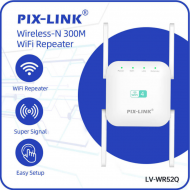 Point d'acces Répéteur signal WiFi PIXLINK WR52Q 300 Mbps – Haute pénétration du signal