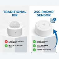 Détecteur de présence humaine Zigbee Tuya , capteur de présence par Radar 2.4G