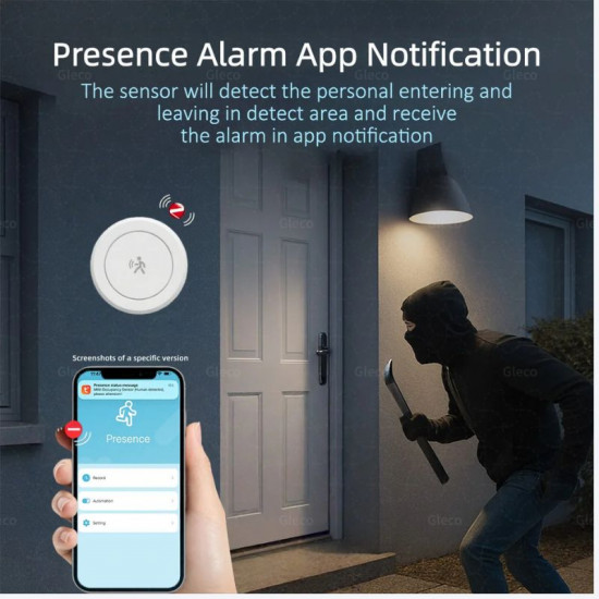 Détecteur de présence humaine Zigbee Tuya , capteur de présence par Radar 2.4G