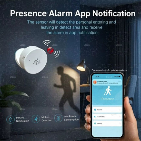 Détecteur de présence humaine Zigbee Tuya , capteur de présence par Radar 2.4G