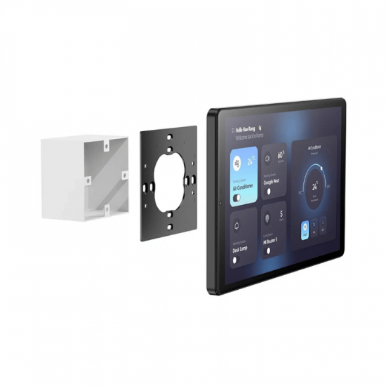 Panneau de Contrôle Domotique Android 10,1″ Pretech WP103 – Écran Tactile Wi-Fi / PoE – Installation Murale Standard EU