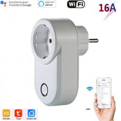 16A wifi connected socket works with tuya, Konyks and alexa compatible