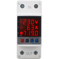 Relais de protection 63A réglable 3 en 1 tension , intensité , consommation NP2-VAKWH Relais de protection 63A réglable 3 en 1 tension , intensité , consommation NP2-VAKWH