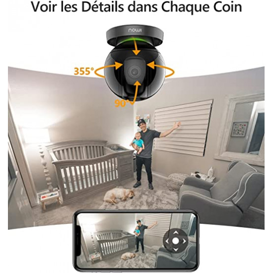 Caméra Surveillance WiFi Interieur Caméra 360° Connectée 1080P Dahua Imou Ranger Pro IPC-A26H