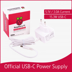 Alimentation USB-C Officiel Original Raspberry Pi 4 15.3W 5V 3A type-c Prise EU Alimentation USB-C Officiel Original Raspberry Pi 4 15.3W 5V 3A type-c Prise EU