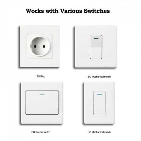 Module récepteur wifi mini switch double allumage avec neutre 10A compatible Tuya et Alexa Module récepteur wifi mini switch double allumage avec neutre 10A compatible Tuya et Alexa