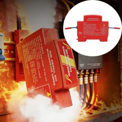 Dispositif ignifuge à double ligne automatique, dispositif d'extinction d'incendie, montage sur rail DIN POTRIC PFM-1