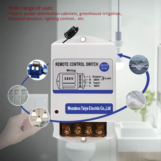 Module de contrôle à distance 5KM avec télécommande RF et sortie relais 30A