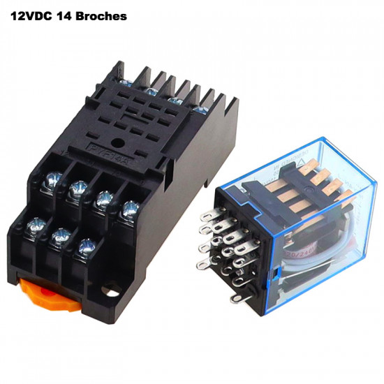 DC 12V 14 Pin Relay With Base
