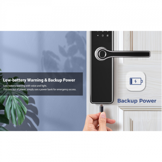 TTlock ROBISAN X29 Bluetooth Smart Biometric Lock turc door (Unlocking By Fingerprint, Code, App, Key and Mifare TAG) TTlock ROBISAN X29 Bluetooth Smart Biometric Lock turc door (Unlocking By Fingerprint, Code, App, Key and Mifare TAG)